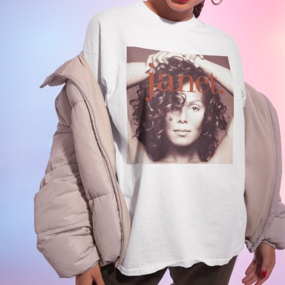 Janet Jackson T-Shirt, Janet Jackson 90's Tee, Janet Jackson Fan T-Shirt - Picture 1 of 1